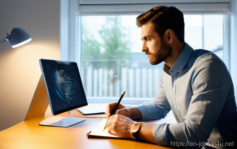 직업상담사로 학습지 제작하기 - **Prompt:** A diverse group of adult learners, fully clothed in comfortable, modern attire, actively...