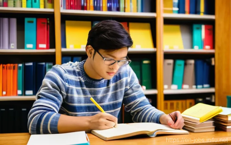 직업상담사 필기시험 대비 교재 추천 - **Prompt:** A focused, determined adult student, casually dressed in smart-casual attire (e.g., a co...