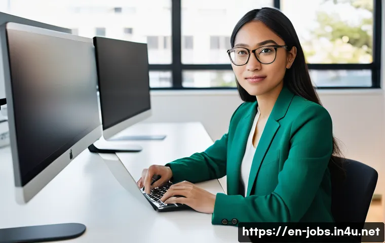 직업상담사 자격증 합격 후기 - **Prompt:** A diverse young professional, early 30s, with a focused and determined expression, sits ...