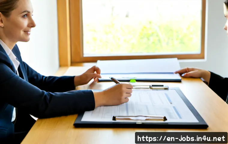 직업상담사와 인사관리 연결성 - Photorealistic modern career counseling office, a professional career counselor and an HR manager se...
